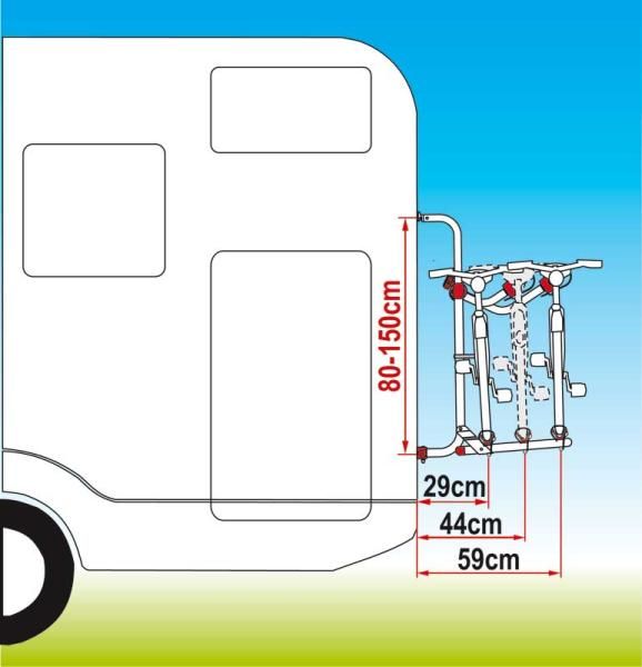 Suport biciclete Fiamma Carry Bike UL pentru 2 biciclete_3